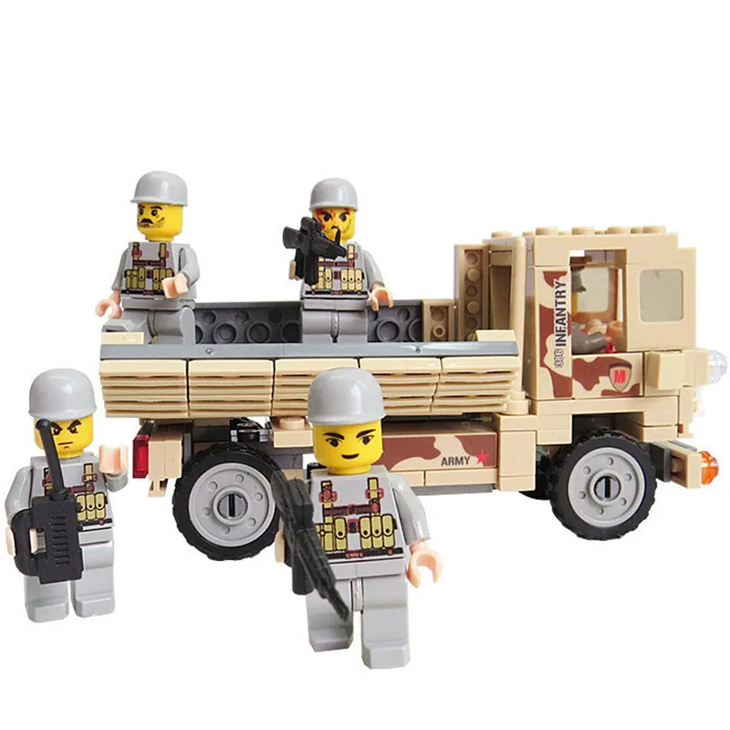Полевые военные Legoings модель строительные блоки комплект для ПВО ракетная