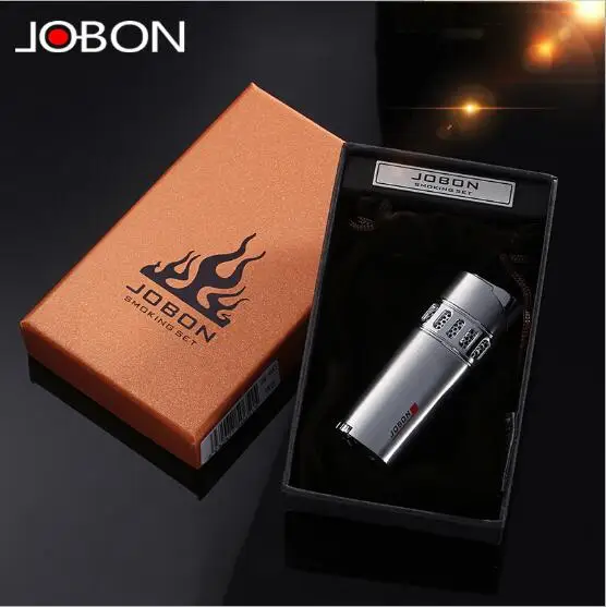 Jobon газовая надувная ветрозащитная Зажигалка ультра-тонкая металлическая
