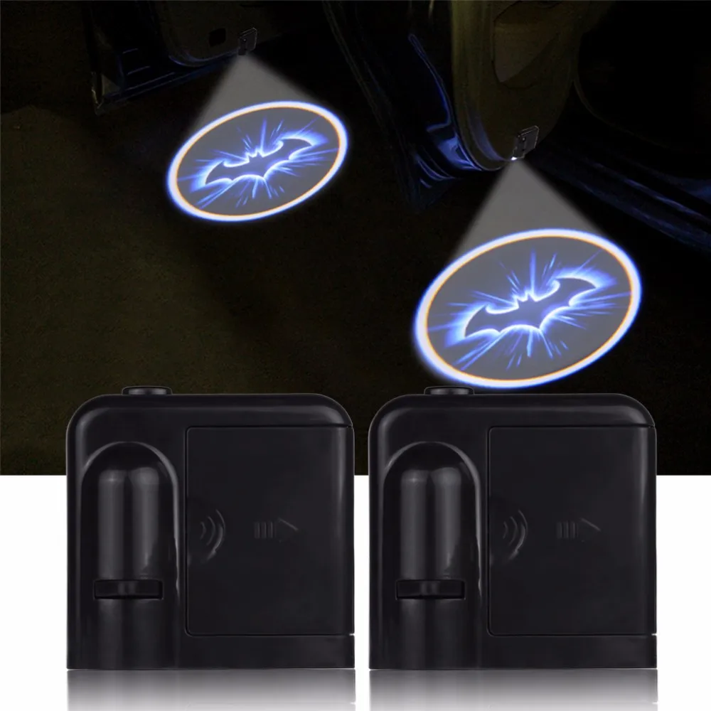 2 шт. Автомобильный светодиодный лазерный проектор с логотипом теневой свет