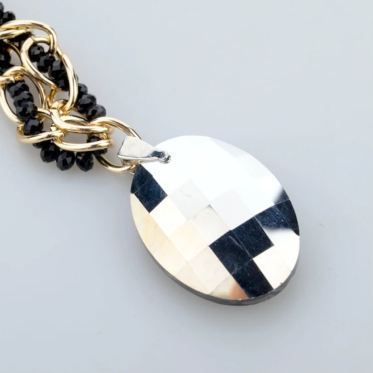 Женское длинное ожерелье с австрийским хрусталем кулоном на свитер SNE140368 2018|sweater