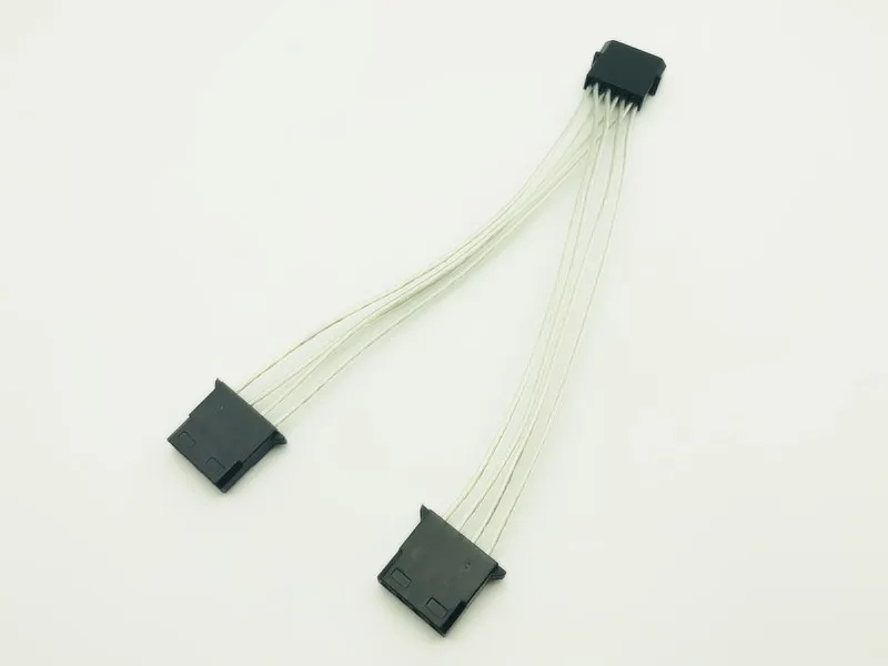 5 шт. 4Pin Molex папа в 2 порта IDE Женский источник питания Y сплиттер Кабель адаптер для