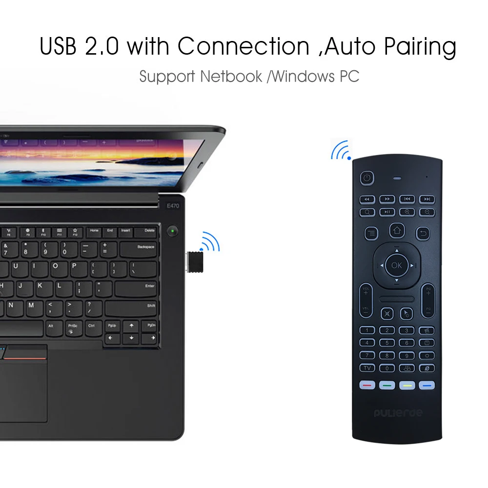 Интеллектуальная беспроводная клавиатура с английской раскладкой MX3 Pro 2 4 ГГц