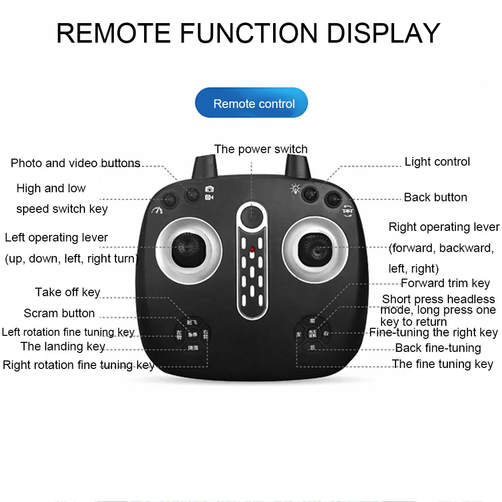 Съемкой от первого лица интеллигентая(ый) складной Дрон Квадрокоптер WI-FI FPV 480P HD Камера 6-Axis Безголовый режим висения стабильный Gimbal для квадрокоптера дрона с дистанционным управлением