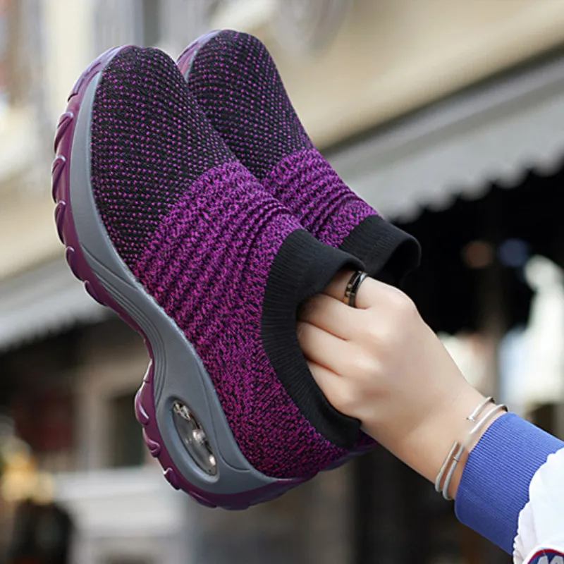 Women Platform Sneakers 2020 Spring ladies Wedges Casual Shoes female Trainers Comfortable Femme Height Increasing | Обувь