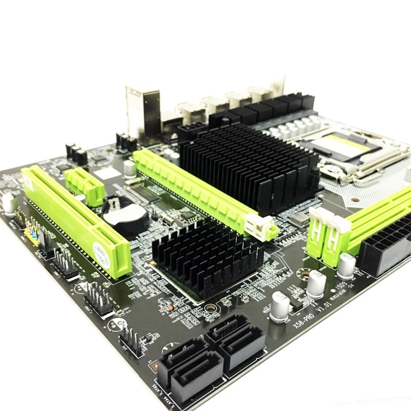 X58 Материнская плата Lga 1366 Ddr3 Ecc/Reg поддержка памяти для Xeon X5550 X5675 X5680 X5690 E5520 E5540