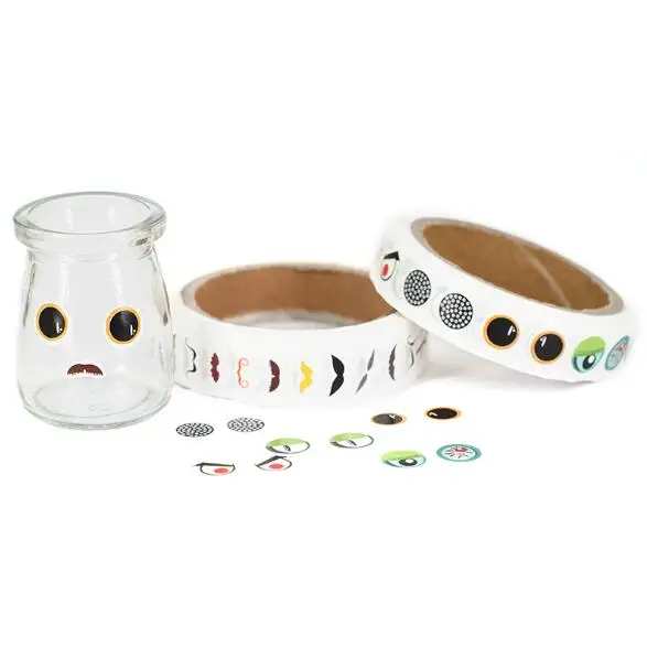 

Eye Stickers With Glue Black And White Coloured Nose Sticking Children's Manual DIY Activities Material BS95