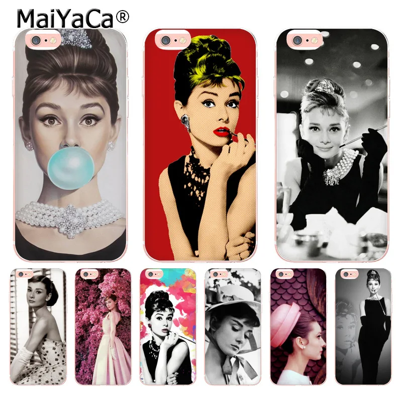 MaiYaCa Одри Хепберн знаменитая Звезда новое поступление чехол для телефона iPhone 8 7 6