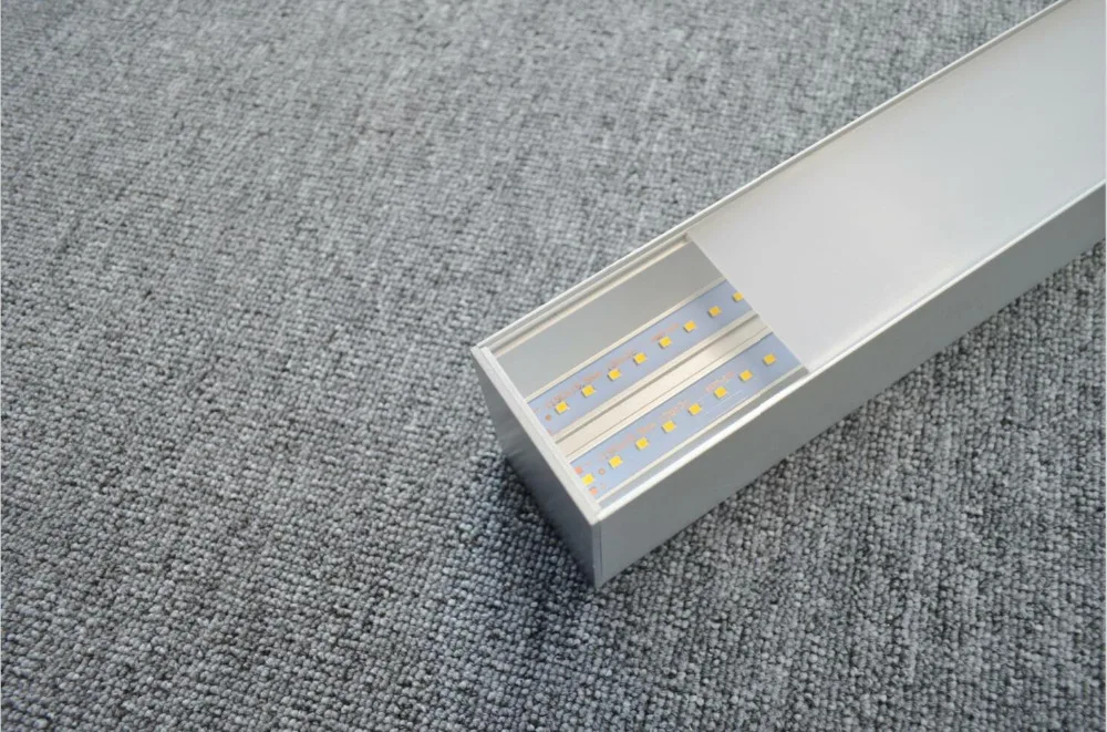 저렴한 DIY 사무실 알루미늄 40W 50W 60W 4ft 5ft 6ft Led 선형 조명 은색과 흰색 검정색 하우징, 무료 배송 일시 중단