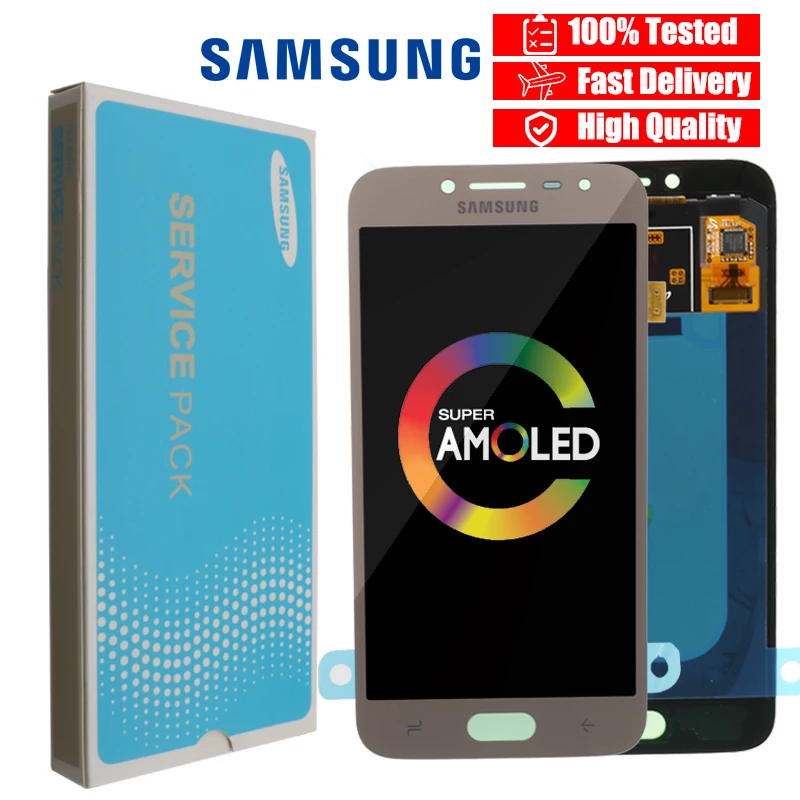 SUPER AMOLED для Samsung Galaxy J2 pro 2018 J250 J250F ЖК-дисплей и сенсорный экран дигитайзер в сборе