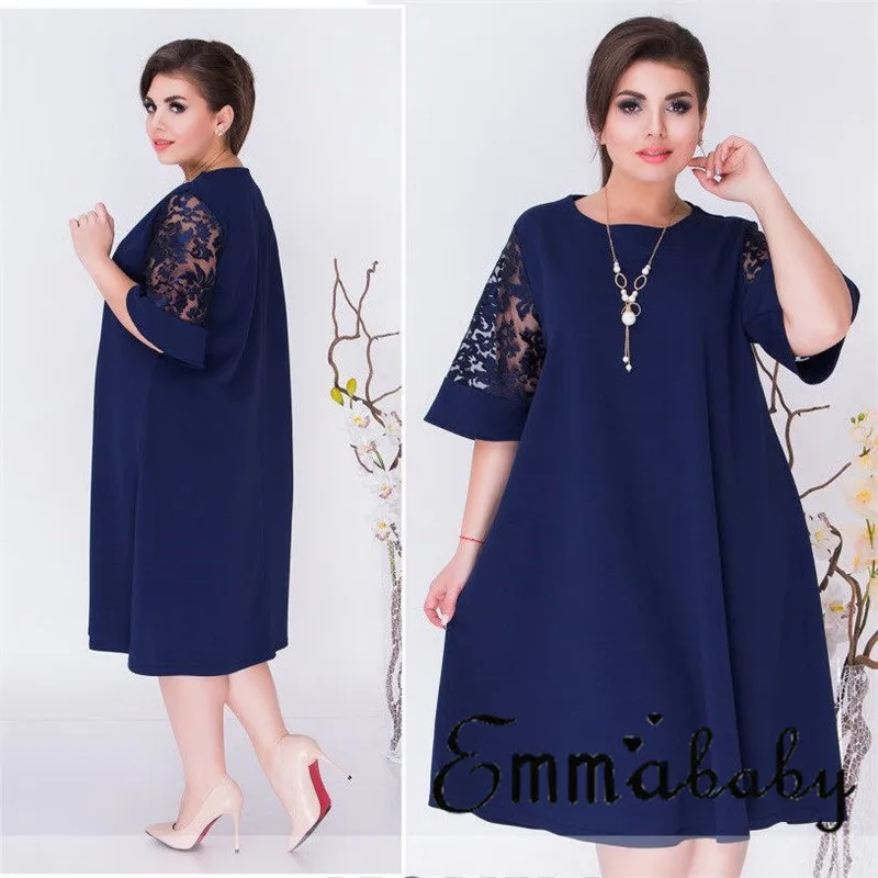 Модное женское летнее Короткое мини платье большого размера Повседневные