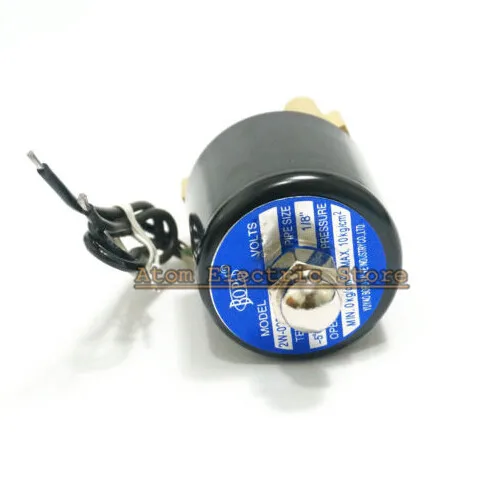 Посылка почтой 2W025 06 Электрический водяной клапан 1/8 &quotлатунь нормально