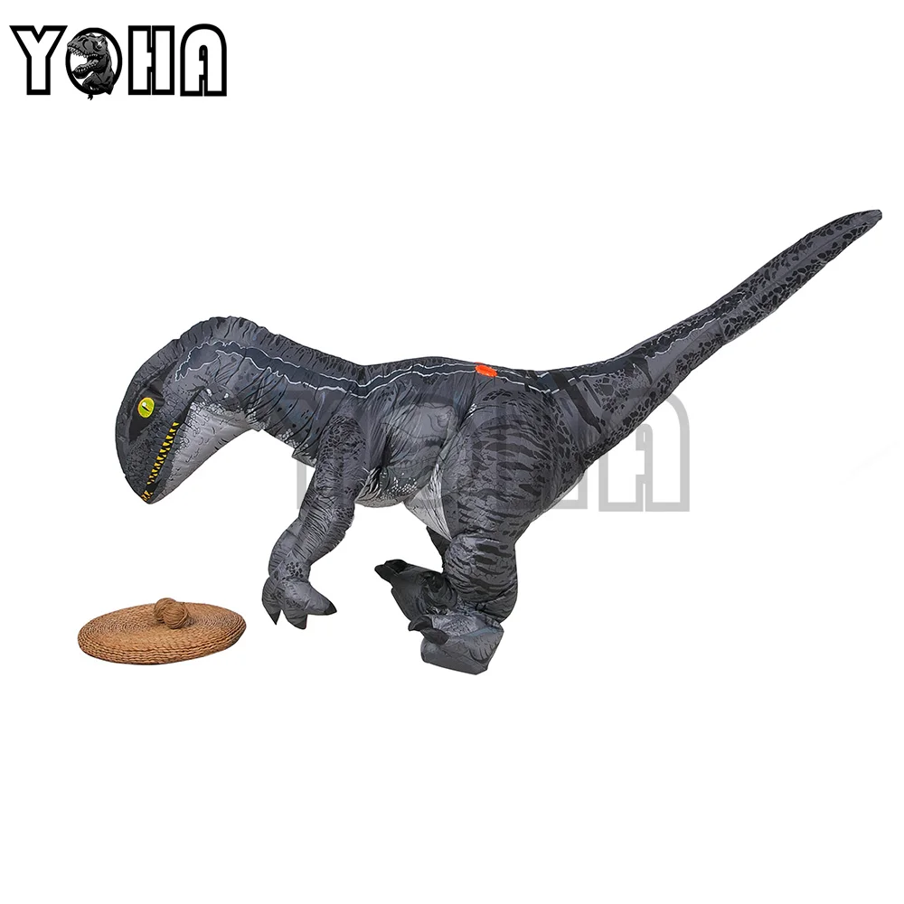 Мир Юрского периода 2 парк горячий взрослый надувной Велоцираптор костюм на