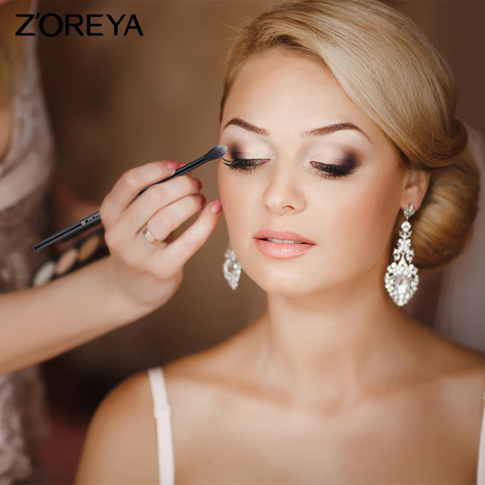 Брендовые кисти для макияжа глаз ZOREYA 7 шт. с сумкой подводка тени век кисть
