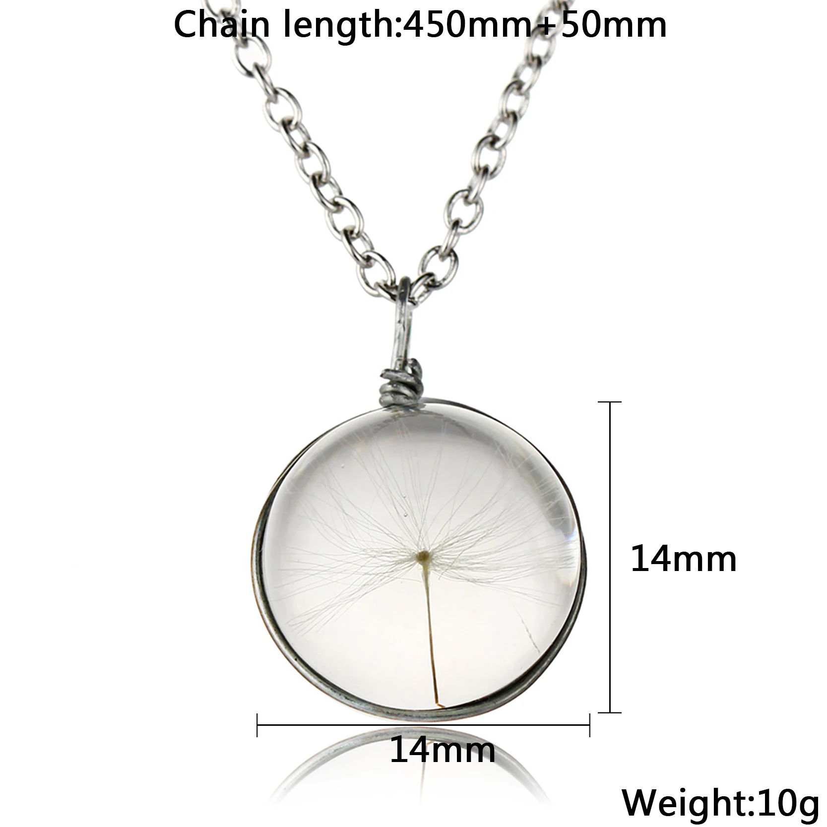 2017 натуральные растения стеклянные парящие медальоны ожерелье s семена