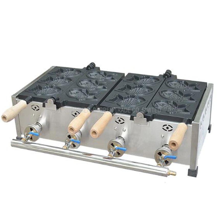 1 шт. газовый автомат для выпечки пирожков в форме рыбы/Коммерческая японская