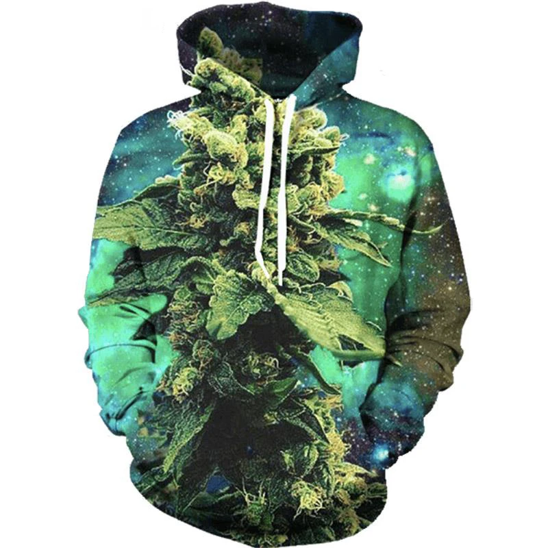 

2018 NEW MEN WOMEN Green trees with starlight 3D Hoodie Sweatshirts Pullovers Cartoon Tee Autumn Tracksuit Streetwear Hoody