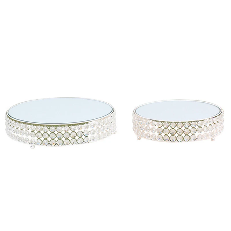 Десертный поднос в Европейском стиле серебряная тарелка металлическая