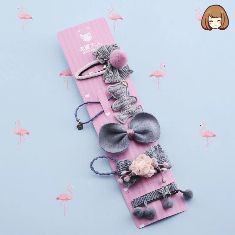 

5pcs New Baby Girls Cute Hair Accessories Kids Cartoon Hairbands Children Hairpins Toddler Hairgrips Infants Lovely Bow Headwear
