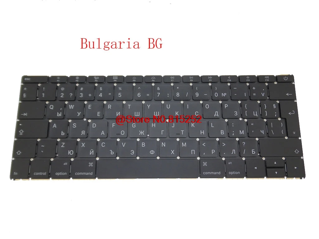 Laptop Keyboard For Apple For MACBOOK A1534 Black Without Frame No Backlit Film Belgium BE/BG/UI/US English/Spanish SP/Turkey TR