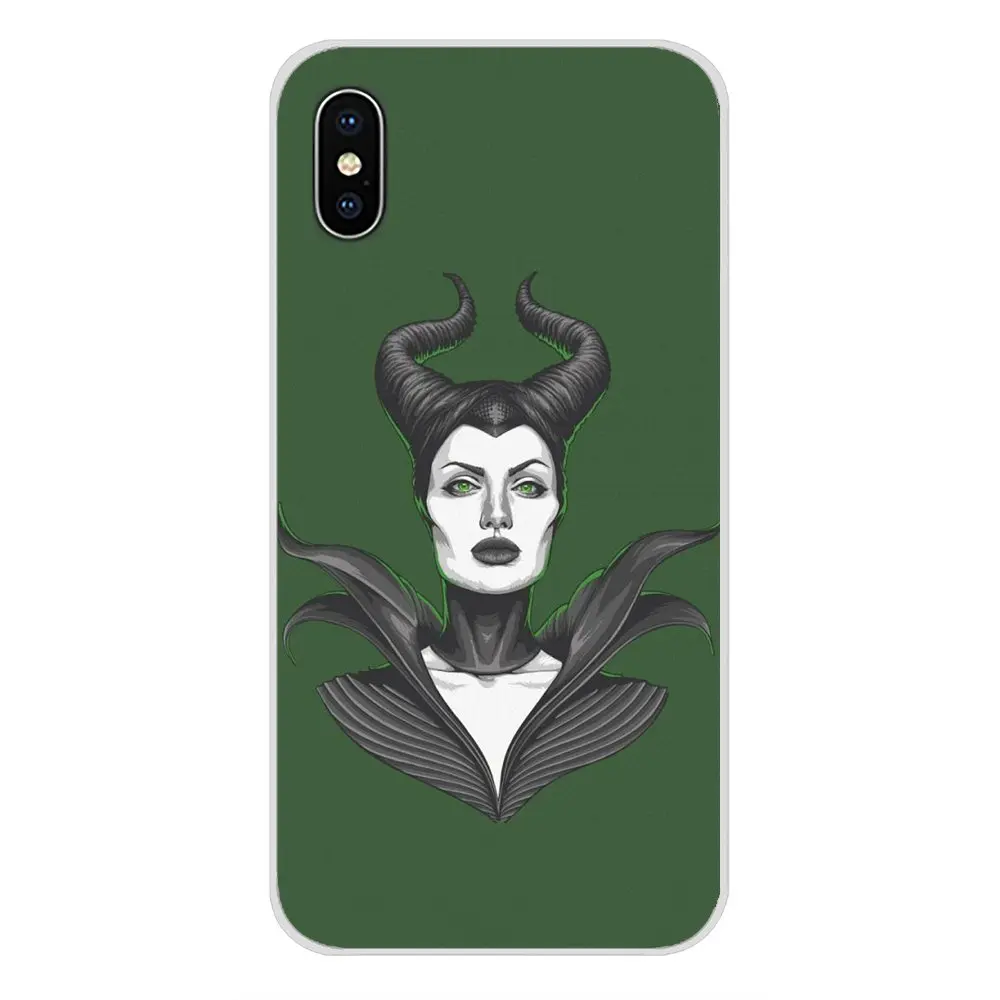 Для Samsung A10 A30 A40 A50 A60 A70 Galaxy S2 Note 2 3 Grand Core Prime Angelina Jolie Maleficent horns мобильный телефон
