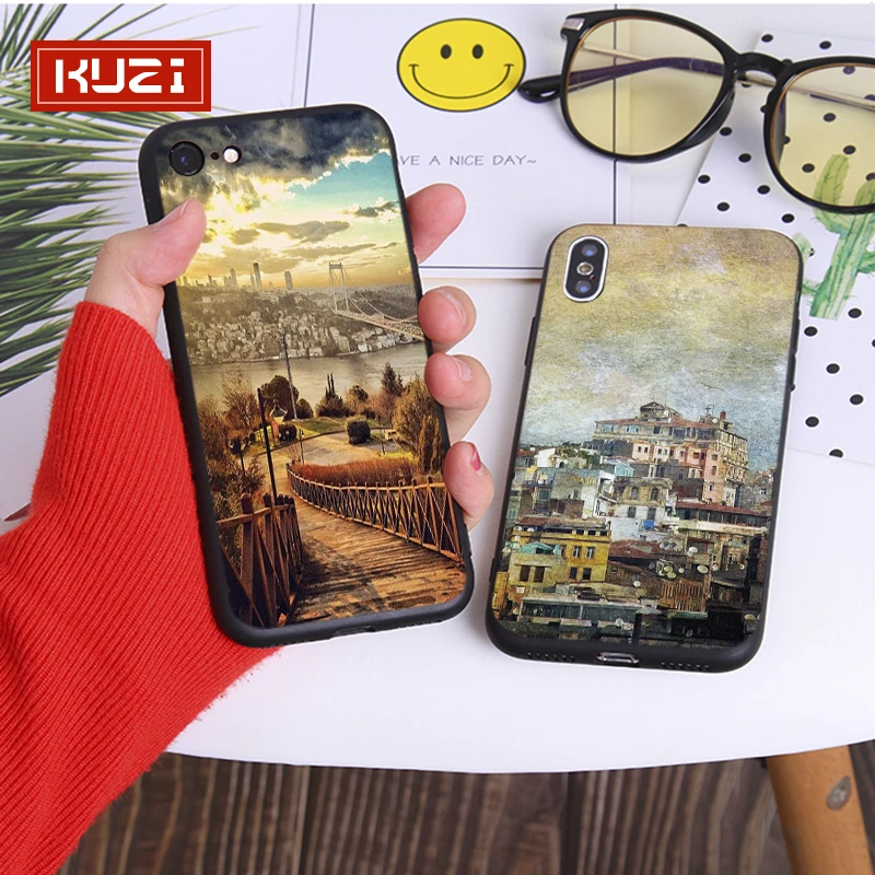 Чехол для телефона KUZI Flag of Turkey lstbul IPhone 6 6S 7 7Plus 8 8Plus X XS Max пластиковый чехол |