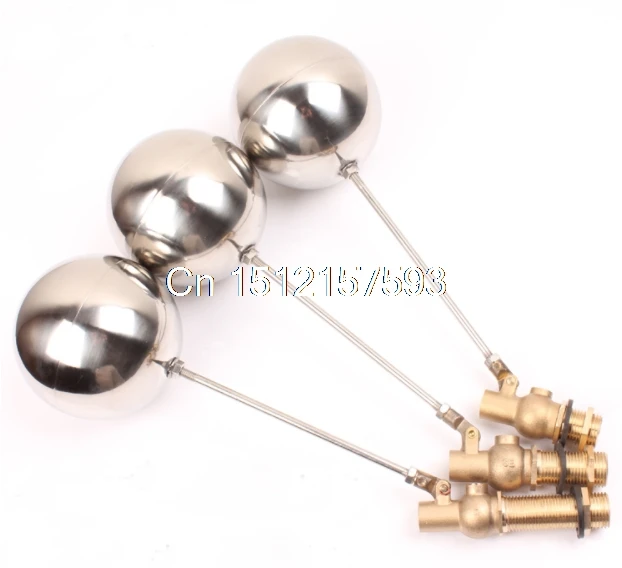 1) 4&quot 100mm Ball DN15 1/2&quotBSP Male Stainless Steel Water Boiler Machine Float Valve Level Switch Hi-Temp Screw Length 25/40/60mm |