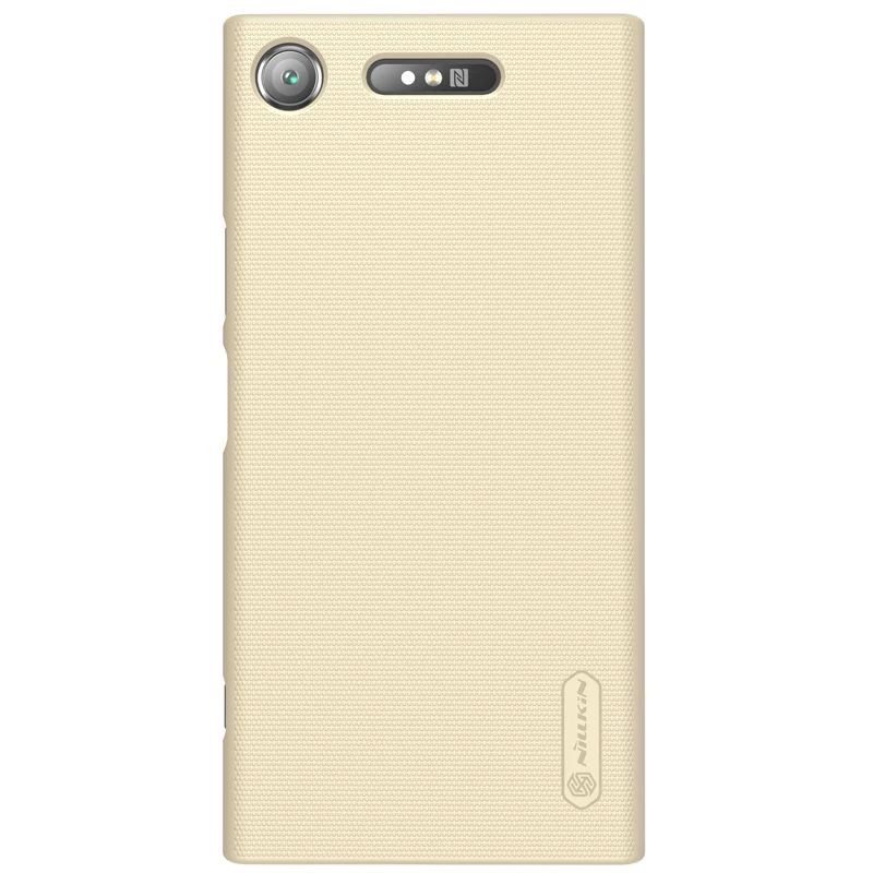 Gold Чехол для sony XZ1 для sony Xperia XZ1 чехол Nillkin матовый щит жесткая задняя крышка из ПК чехол - Цвет: Gold
