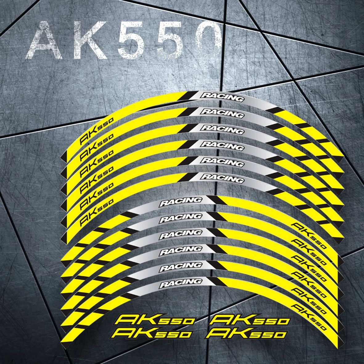 Наклейки на передние и задние колеса для мотоцикла KYMCO AK550 ak550 | Автомобили