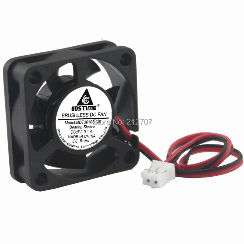 1 шт. Gdstime Mini 30 мм DC 5 В 2Pin 30x10 3 см компьютерный ПК VGA Видео кулер охлаждающий