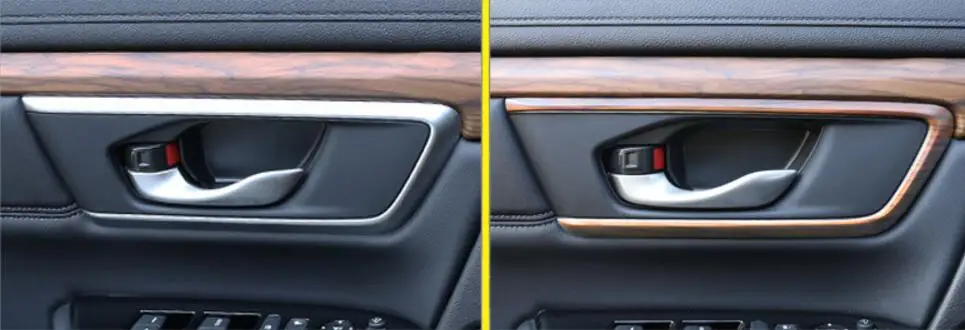 One Set Wood Chrome For Honda CRV 2017 Car Interior Door Handle Cover Trims Styling Accessories | Автомобили и мотоциклы