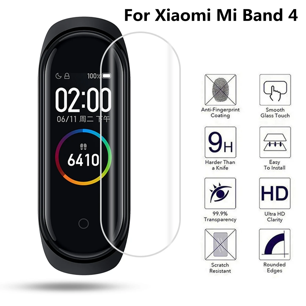 Для Xiaomi Mi Band 4 Защитная мягкая полностью Защитная Гидрогелевая пленка для Mi Band 4 3 Xiaomi Band 4 не закаленное стекло