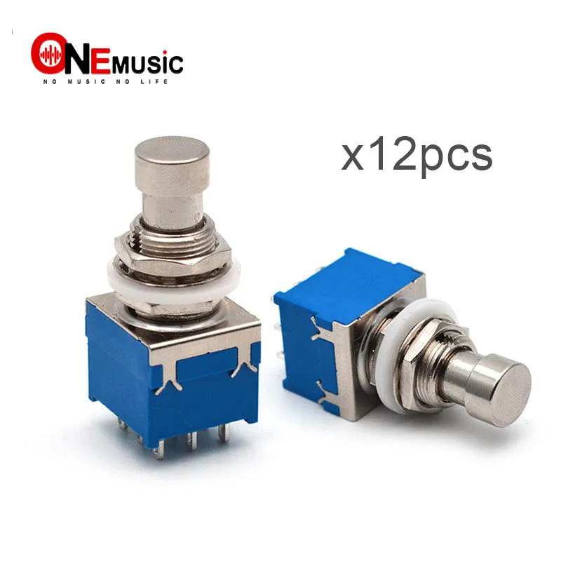 12 шт. в упаковке Гитары педаль переключатель 3PDT 9 контактный разъем Stomp байпас для