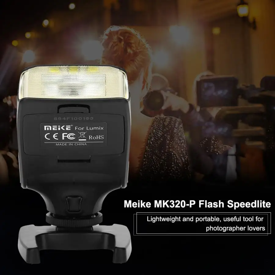 Вспышка Meike MK320-P Speedlite для DSLR камер Panasonic Olympus аксессуары фотосъемки | Электроника