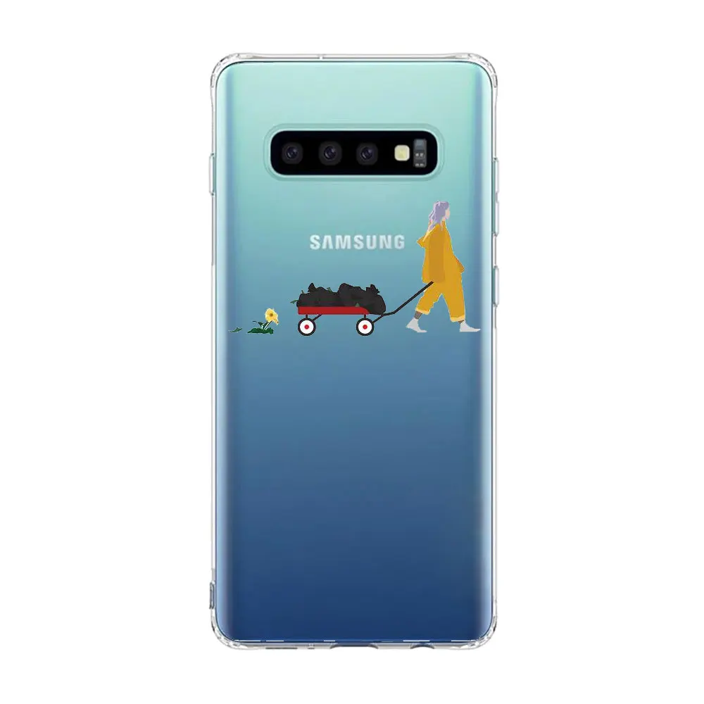 Модный чехол для телефона с изображением глаз океана billie eilish для SamSung S10 S9 S8 Plus S6 S7 Edge A50 A70 A30, мягкий чехол из ТПУ - Цвет: TPU A1046