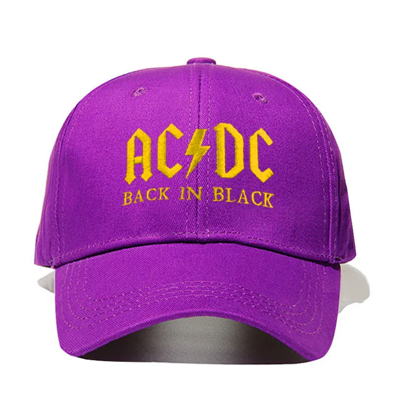 Бейсбольная кепка AC/DC в стиле рок, хип-хоп, Мужская бейсболка с вышитыми буквами, Повседневная Кепка для диджея, рок, папы, Прямая поставка