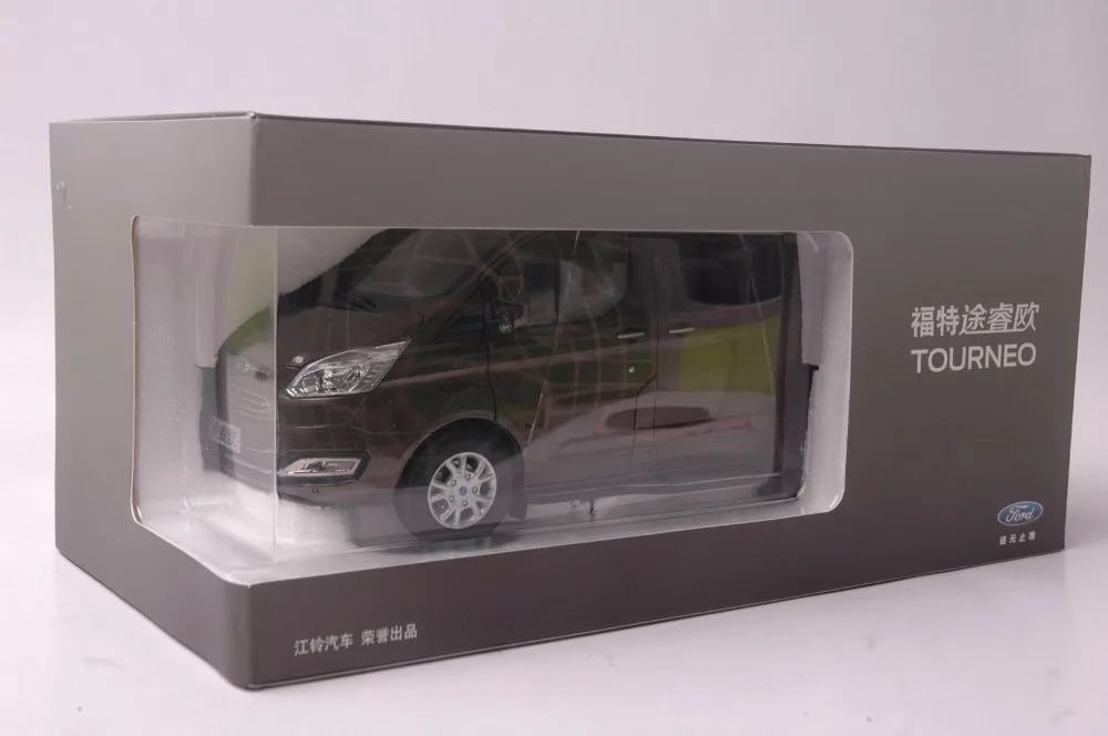 1:18 литья под давлением модель для Ford Tourneo коричневый MPV сплав игрушка автомобиль миниатюрная коллекция подарок