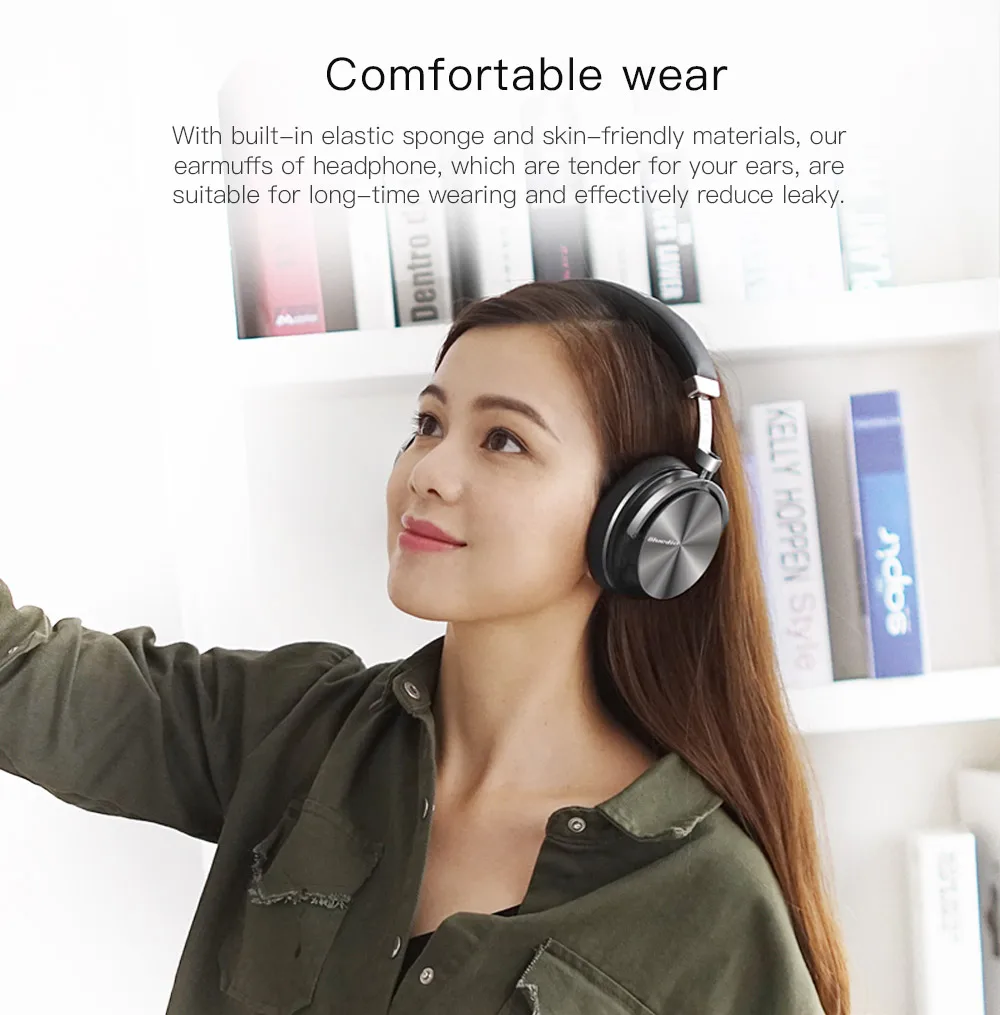 Bluedio T4S беспроводные наушники bluetooth наушники с микрофоном ANC активная шумоподавление Беспроводная гарнитура наушники