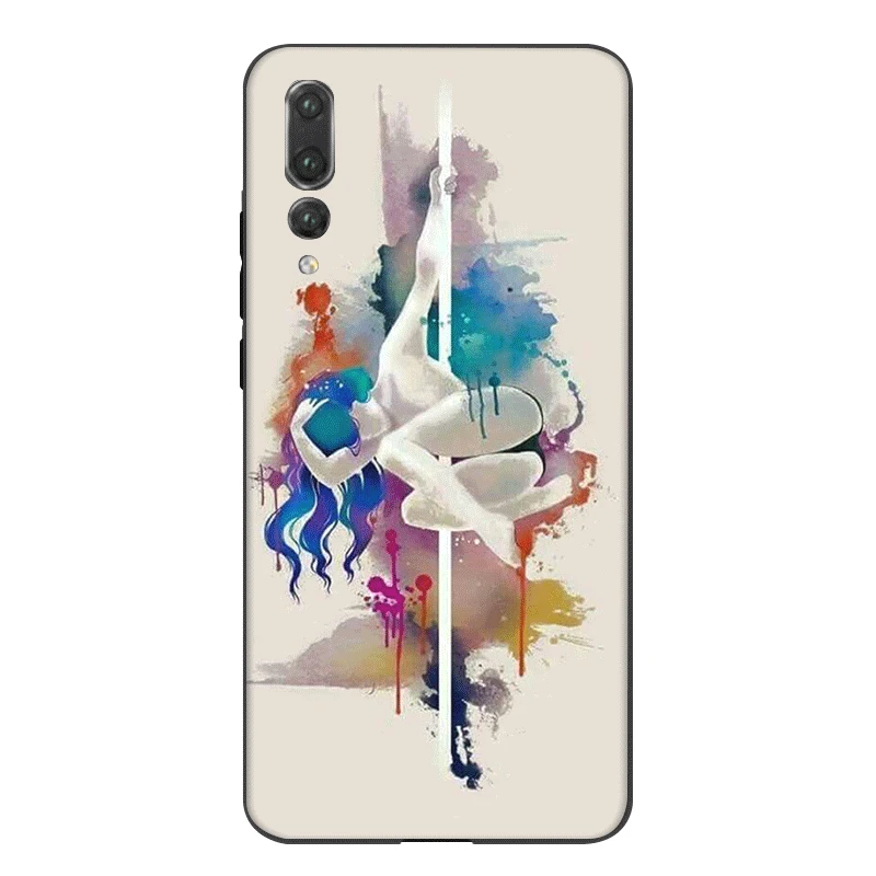 Силиконовый чехол для мобильного телефона Desxz Pole Dance Fitness Huawei P9 P8 P10 P20 P30 Lite Pro P Smart Z