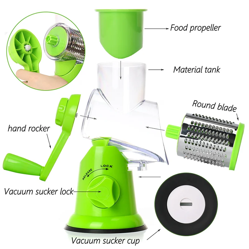 Ручная овощерезка слайсер кухонные аксессуары многофункциональный Круглый