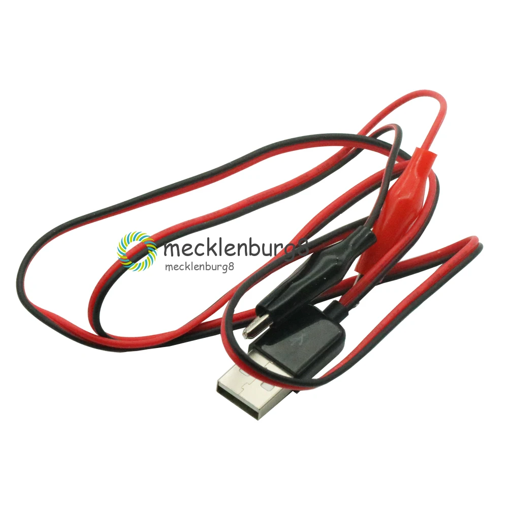 Крокодил тесты зажимы клип к USB разъем адаптер питания провода 75 см