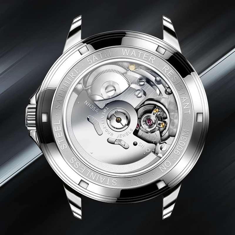 Швейцарские роскошные Брендовые мужские часы LOBINNI сапфировые японские импортные