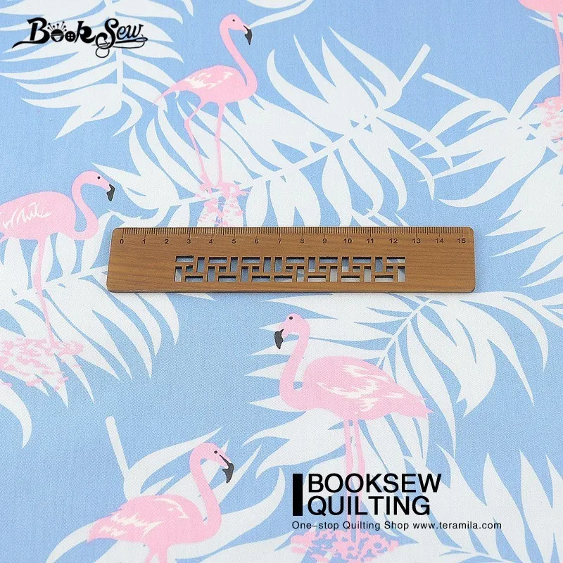 Booksew Cotton Twill Fabric Red-crowned Crane Design Blue Sewing Cloth For Quilting Patchwork Bedding Baby Pillow Cushion Telas | Дом и сад