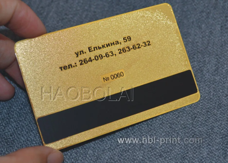 Матовая металлическая карта глянцевый металлический узор loc магнитная полоса