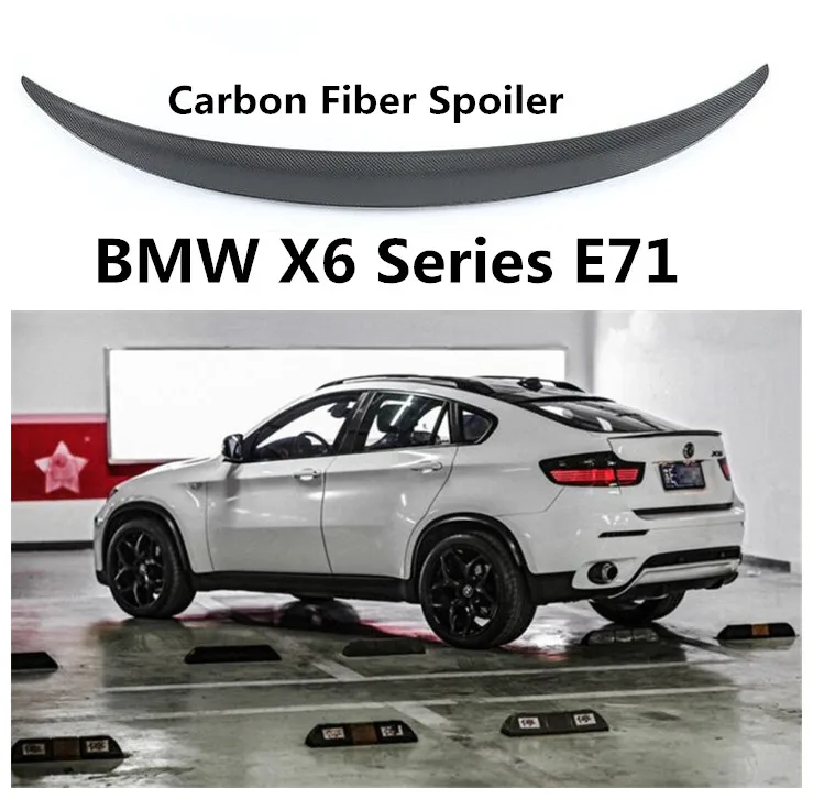 Спойлер из углеродного волокна для BMW X6 E71 2008 2014 Высокое качество Спойлеры Авто