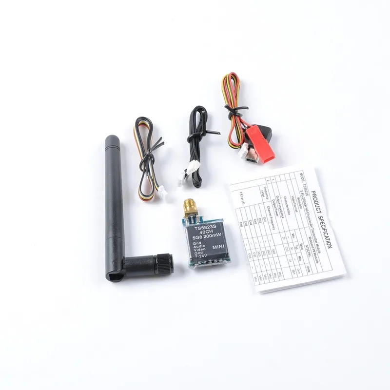 TS5823S 5.8G 200mW Image Transmission 40CH Wireless Telemetry Audio Vidio A/V Transmitter Tx for FPV Multicopter Drone | Игрушки и хобби
