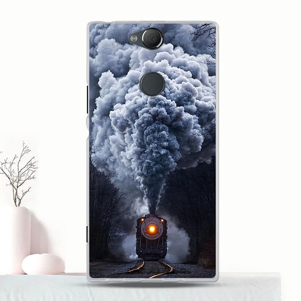 Силиконовый чехол для Sony Xperia XA2 Plus милый модный двойной из ТПУ | Мобильные