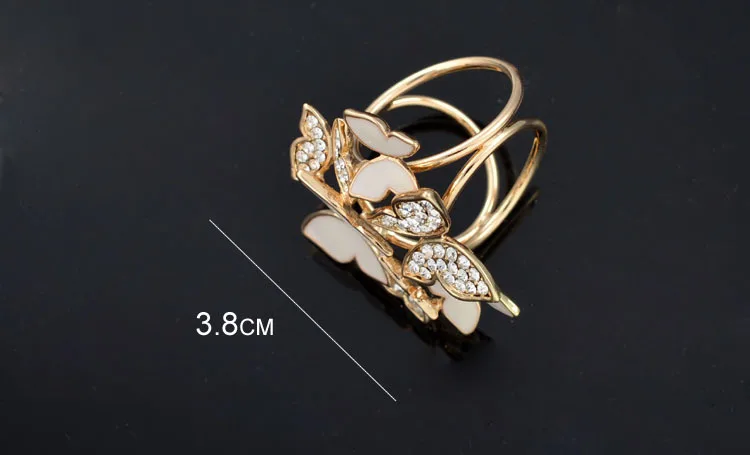 Женская модная брошь в виде бабочки|scarf clip|rhinestone brooch pinrhinestone |