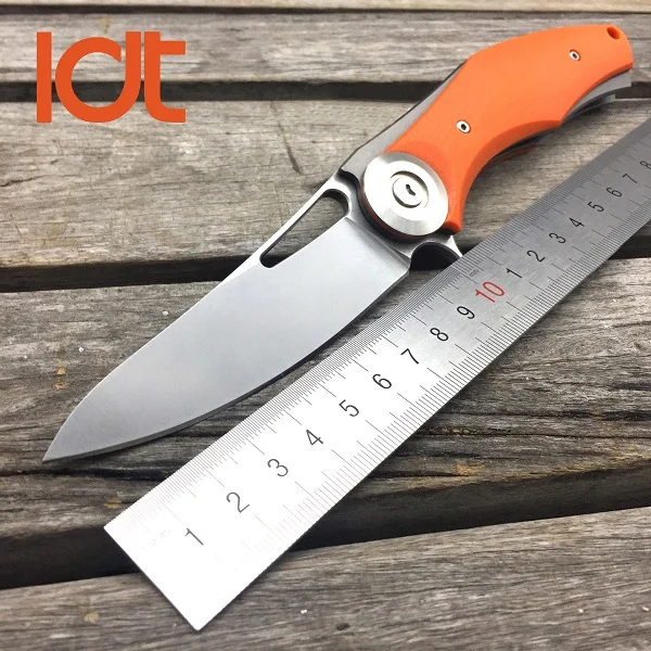 Orange G10 Handle LDT медведь Темный кабан складной нож D2 лезвие стали G10 ручка тактические ножи Походный нож выживания карманные ИНСТРУМЕНТЫ EDC OEM - Цвет: Orange G10 Handle