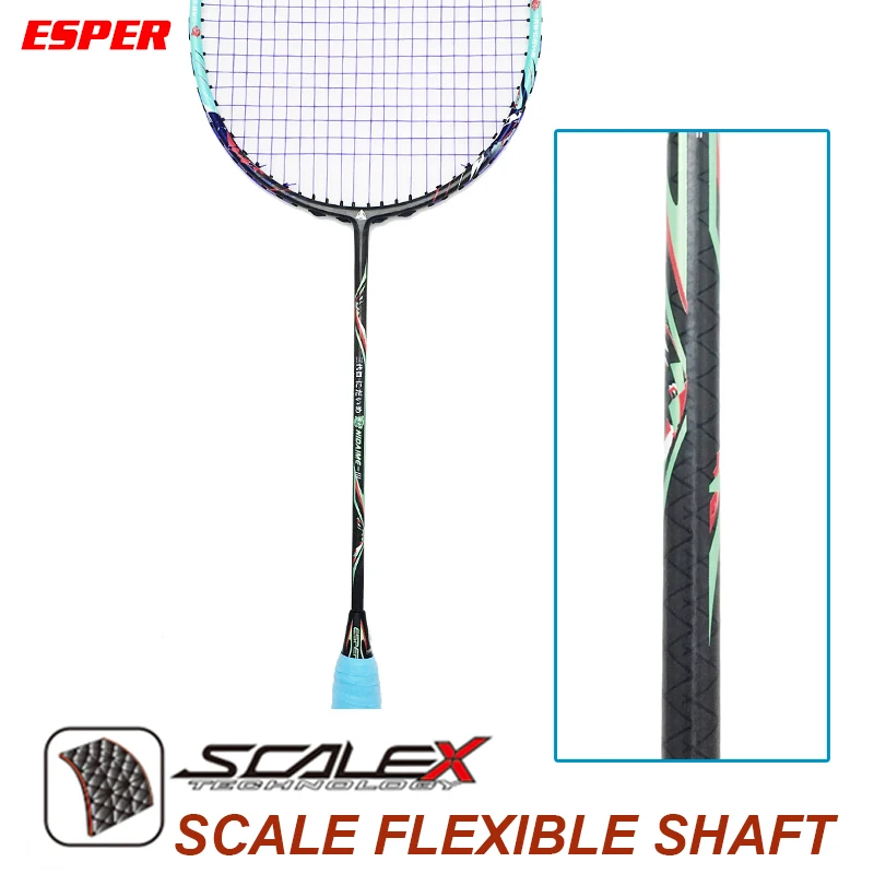 Esper ракетка для бадминтона 58 грамм супер легкая графитовая из углеродного