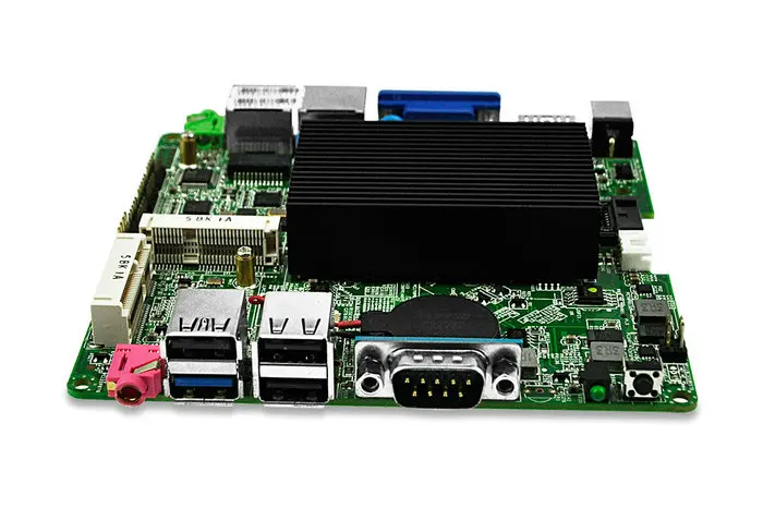 Thunderspeed безвентиляторный мини ПК 2 LAN J1900 четырехъядерный 1080P PFsense брандмауэр маршрутизатор Win10 Linux